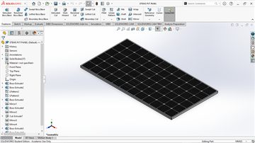 SOLIDWORKS front face model